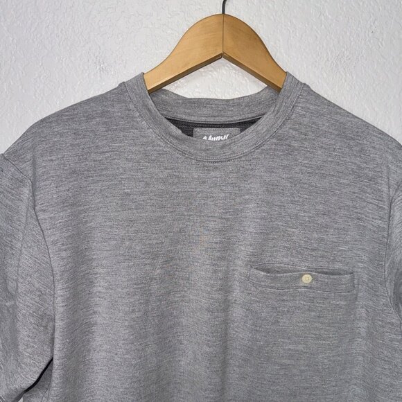 Mugsy T-Shirt Men Medium M Thick Gray Viscose Cotton Spandex Short Sleeve Pocket - Picture 2 of 10